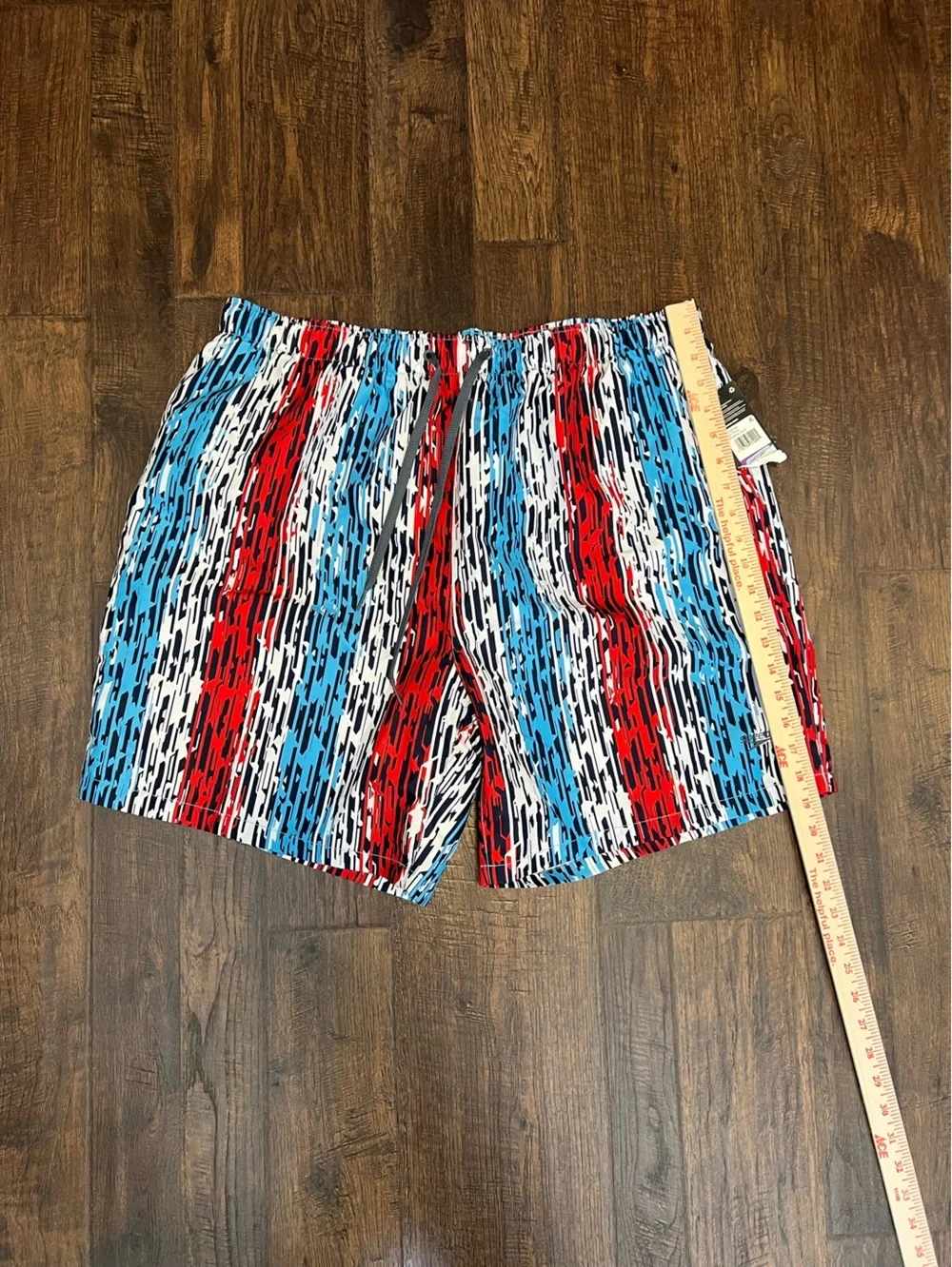 NWT Speedo Mens 18” Volley Star Racer Printed UV Protection Swim Trunks Size XXL